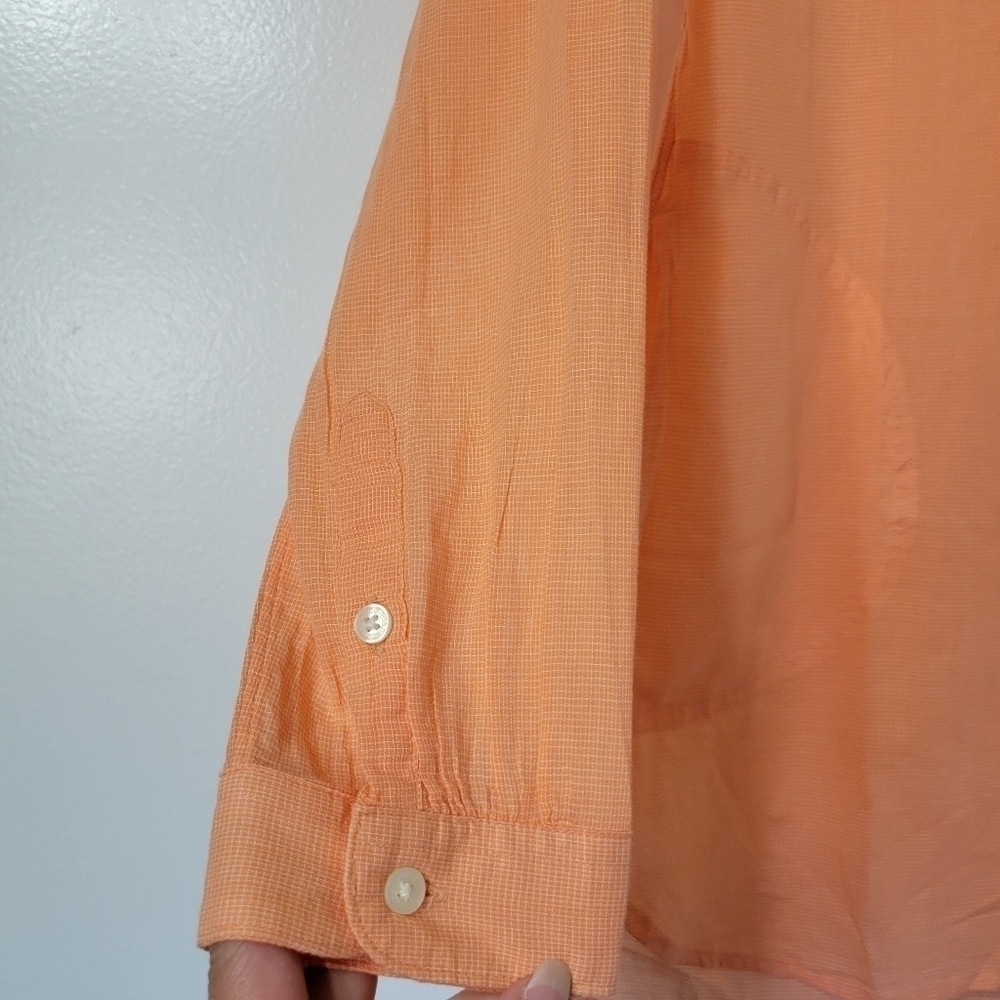 Toad & Co Airbrush Tunic Melon Orange 100% Organic Cotton Size M - Picture 4 of 9